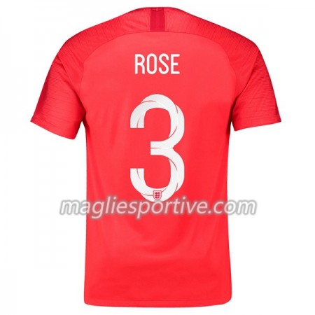 Completo Calcio Inghilterra Rose 3 Divisa Trasferta Mondiali 2018